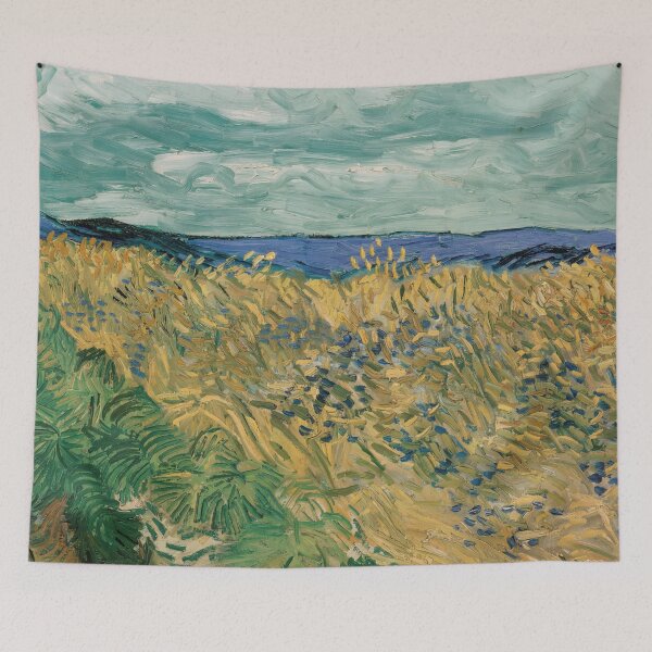 Item preview, Wheatfield With Cornflowers by Vincent van Gogh: Post Impressionist Landscape Poster designed and sold by artofuniverse.