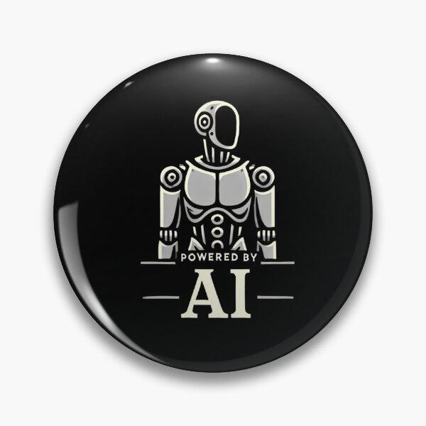 Item preview, Powered by AI Robot Design Futuristic Artificial Intelligence Tech Aesthetic Machine Learning Cyberpunk Graphic designed and sold by TEEJAMBOREE.