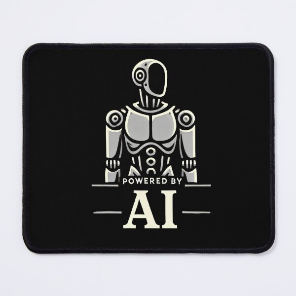 Item preview, Powered by AI Robot Design Futuristic Artificial Intelligence Tech Aesthetic Machine Learning Cyberpunk Graphic designed and sold by TEEJAMBOREE.