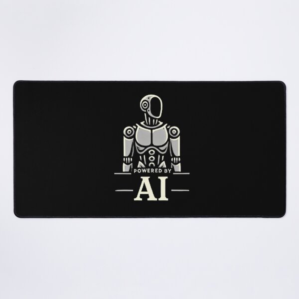 Item preview, Powered by AI Robot Design Futuristic Artificial Intelligence Tech Aesthetic Machine Learning Cyberpunk Graphic designed and sold by TEEJAMBOREE.