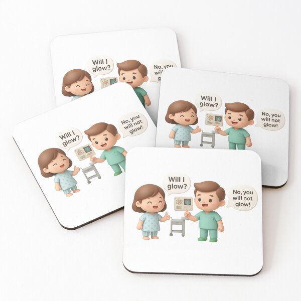 Item preview, Funny Nuclear Medicine Tech Gift – “Will I Glow?” Cute Radiology Humor Design designed and sold by Mr-3.