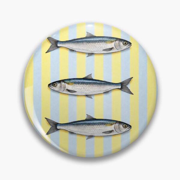 Item preview, Sardine Pattern Lime – Vintage Fish Stripe Design, Coastal Nautical Print, Minimal Seafood Illustration designed and sold by TheSlowShore.