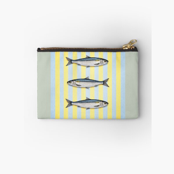 Item preview, Sardine Pattern Lime – Vintage Fish Stripe Design, Coastal Nautical Print, Minimal Seafood Illustration designed and sold by TheSlowShore.