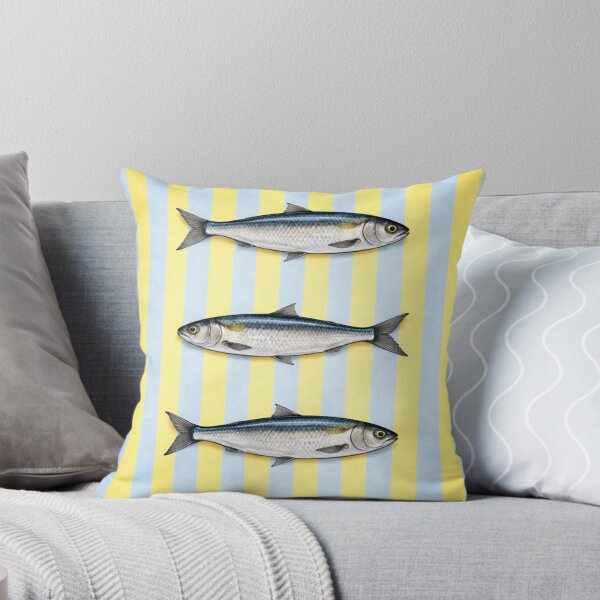 Item preview, Sardine Pattern Lime – Vintage Fish Stripe Design, Coastal Nautical Print, Minimal Seafood Illustration designed and sold by TheSlowShore.