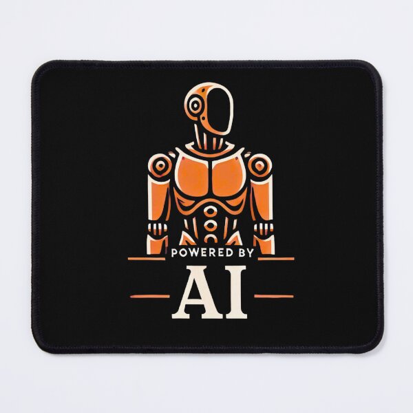 Item preview, Powered by AI Robot Design Futuristic Artificial Intelligence Tech Aesthetic Machine Learning Cyberpunk Graphic designed and sold by TEEJAMBOREE.