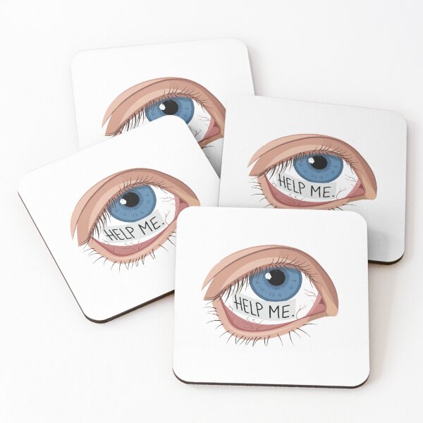Item preview, Funny Sad Eye Help Me Meme designed and sold by AbsoluteHype.