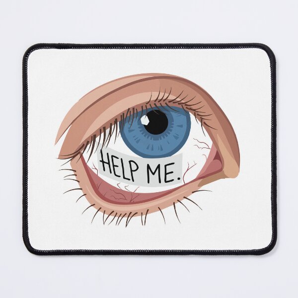 Item preview, Funny Sad Eye Help Me Meme designed and sold by AbsoluteHype.