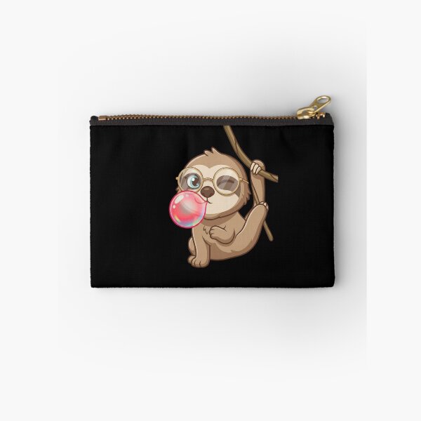 Item preview, Funny Sloth Blowing Bubble Gum | Funny Lazy Animal Glasses Design designed and sold by bilal sibgui.