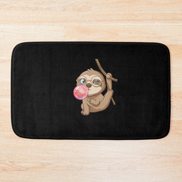 Item preview, Funny Sloth Blowing Bubble Gum | Funny Lazy Animal Glasses Design designed and sold by bilal sibgui.