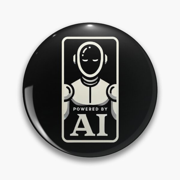 Item preview, Powered by AI Robot Design Futuristic Artificial Intelligence Tech Aesthetic Machine Learning Cyberpunk Graphic designed and sold by TEEJAMBOREE.