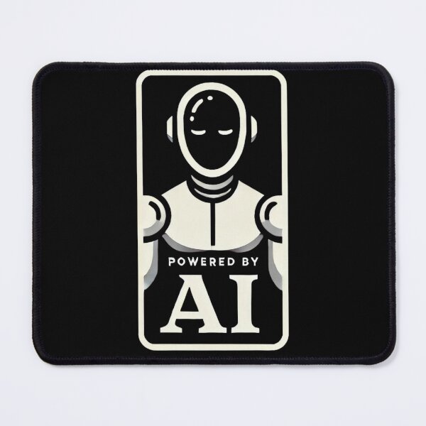 Item preview, Powered by AI Robot Design Futuristic Artificial Intelligence Tech Aesthetic Machine Learning Cyberpunk Graphic designed and sold by TEEJAMBOREE.