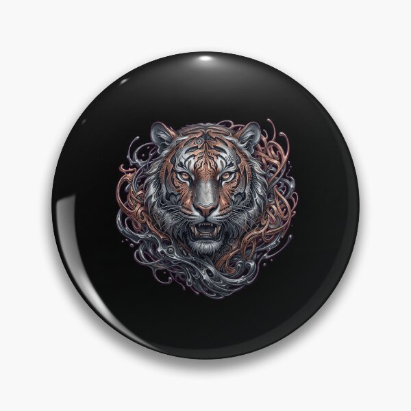 Item preview, Fierce Liquid Graffiti Tiger Art designed and sold by MarCinu Art.