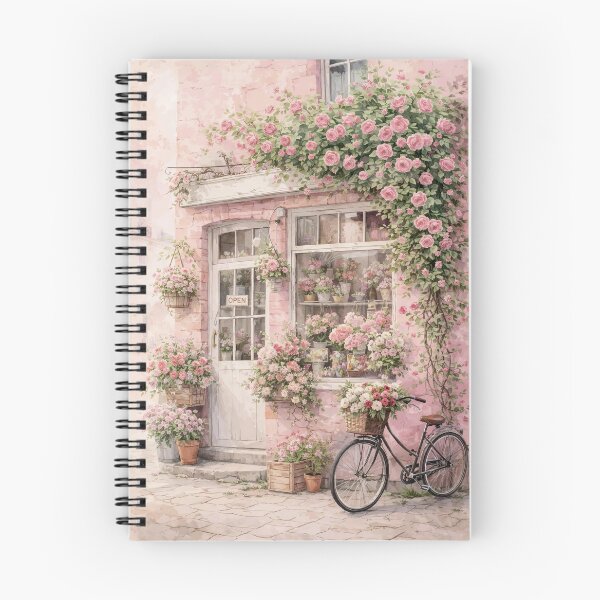 Item preview, Flower Shop with Bicycle designed and sold by Liededrom..