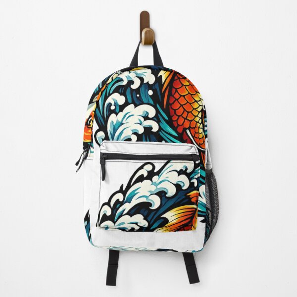 Item preview, Golden Koi Rising Through Waves designed and sold by Dresut.