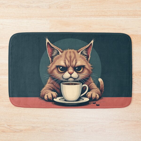 Item preview, Grumpy Coder Cat Needs Morning Coffee designed and sold by Found Dream.