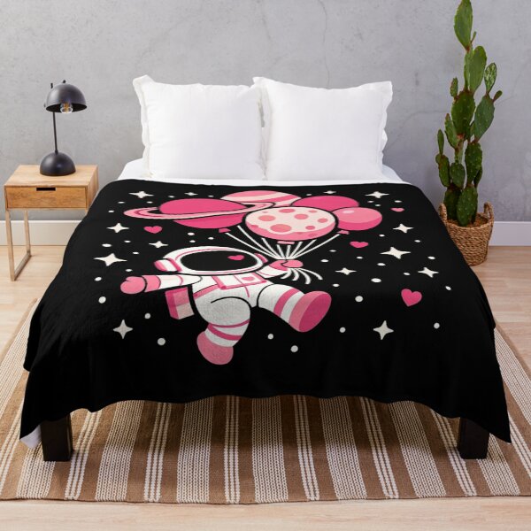 Item preview, Astronaut Balloon Planets Space Galaxy Girls Kids Toddler designed and sold by clothesy7.