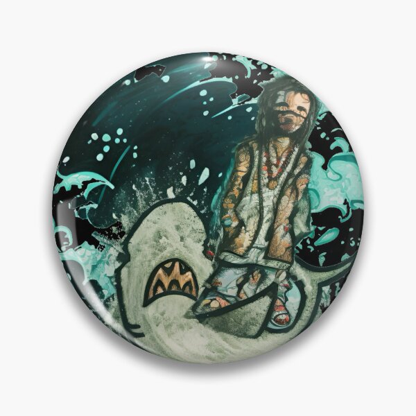 Item preview, Surfing on a shark designed and sold by Glenbobagins.