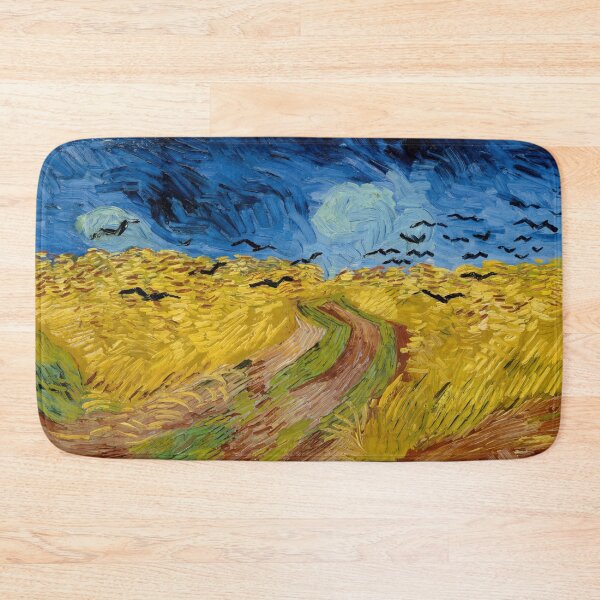 Item preview, Wheatfield With Crows by Vincent van Gogh: Dramatic Post Impressionist Landscape Poster designed and sold by artofuniverse.