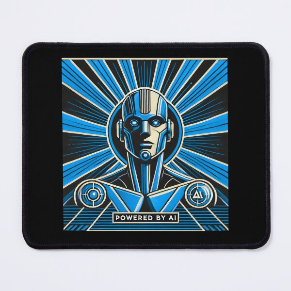 Item preview, Powered by AI Robot Design Futuristic Artificial Intelligence Tech Aesthetic Machine Learning Cyberpunk Graphic designed and sold by TEEJAMBOREE.