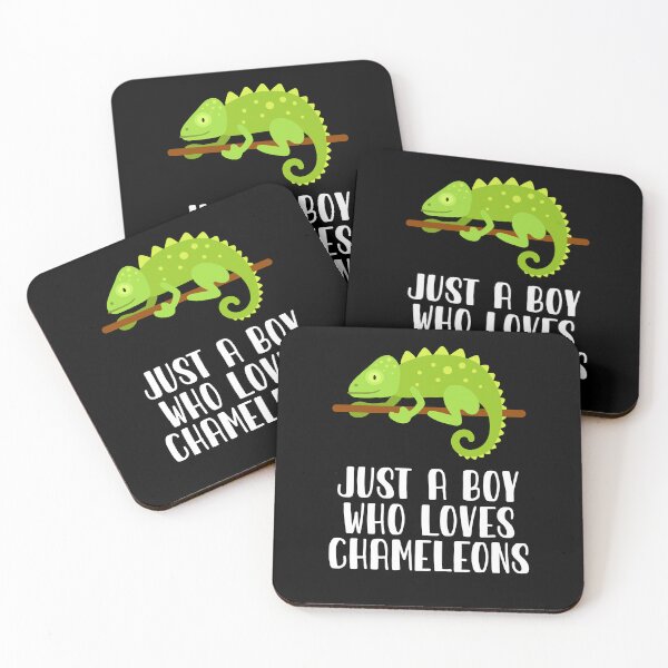 Item preview, Just A Boy Who Loves Chameleons  designed and sold by CosmoKitsch.