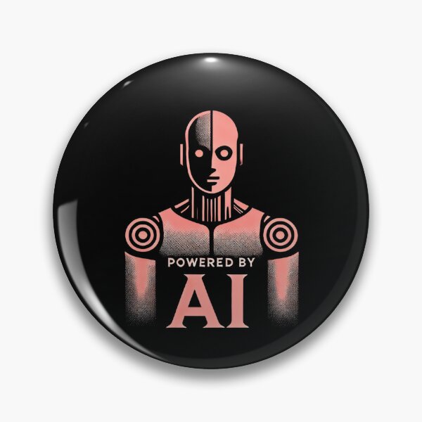 Item preview, Powered by AI Robot Design Futuristic Artificial Intelligence Tech Aesthetic Machine Learning Cyberpunk Graphic designed and sold by TEEJAMBOREE.