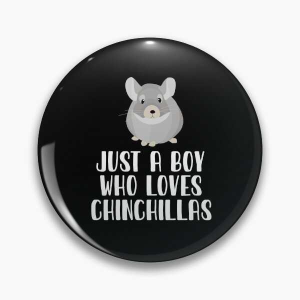 Item preview, Just A Boy Who Loves Chinchillas  designed and sold by CosmoKitsch.