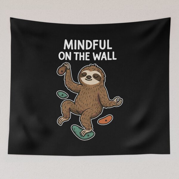 Item preview, Mindful on the Wall – Zen sloth on the wall designed and sold by Pineapple-Tree.