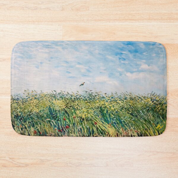 Item preview, Wheatfield With a Lark by Vincent van Gogh: Post Impressionist Landscape Poster designed and sold by artofuniverse.
