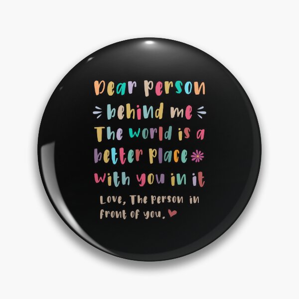 Item preview, Dear person behind me designed and sold by HandicraftArt.