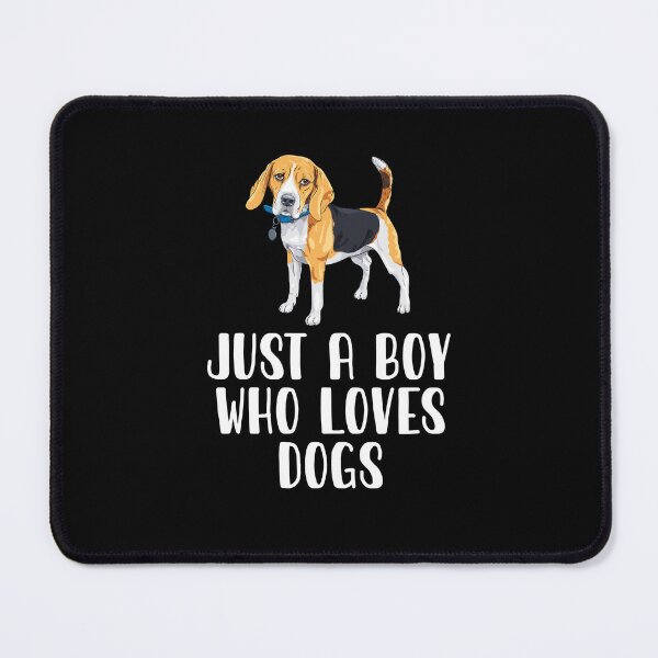 Item preview, Just A Boy Who Loves dogs designed and sold by CosmoKitsch.