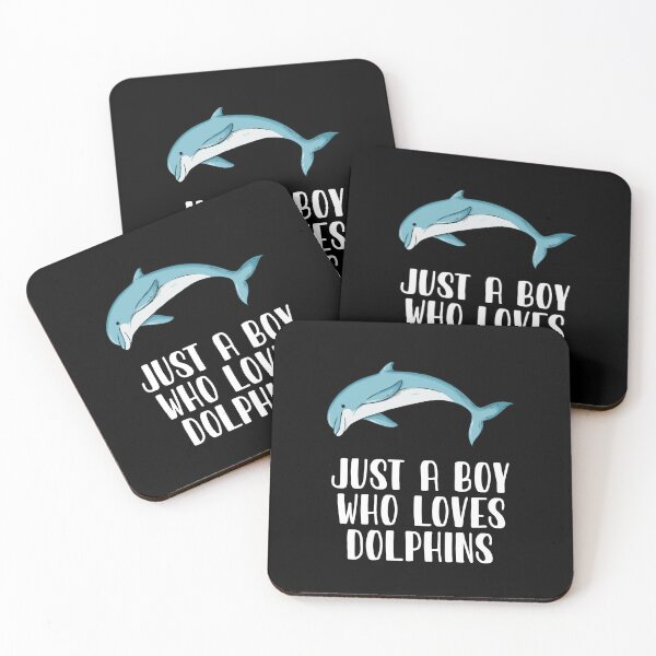 Item preview, Just A Boy Who Loves Dolphins  designed and sold by CosmoKitsch.