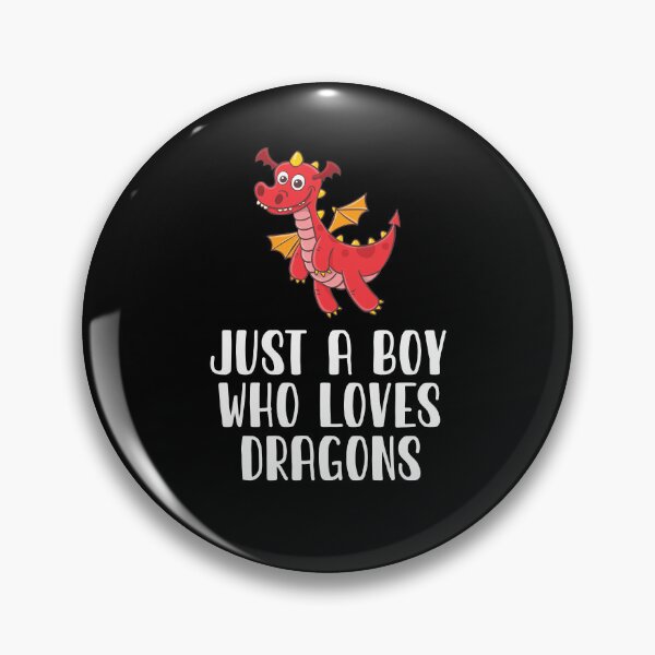 Item preview, Just A Boy Who Loves Dragons  designed and sold by CosmoKitsch.