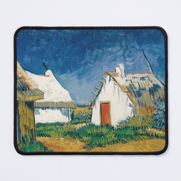 Item preview, White Cottages at Saintes Maries by Vincent van Gogh: Post Impressionist Poster designed and sold by artofuniverse.