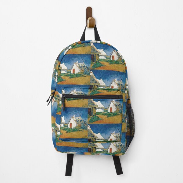 Item preview, White Cottages at Saintes Maries by Vincent van Gogh: Post Impressionist Poster designed and sold by artofuniverse.