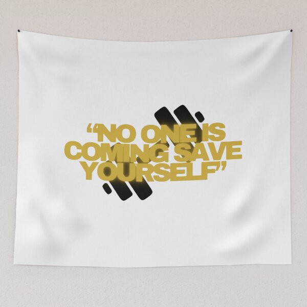 Item preview, No One Is Coming Save Yourself – Motivational Streetwear T-Shirt designed and sold by EvolusionPro.