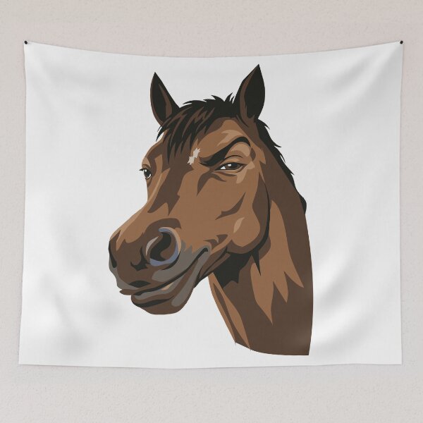 Item preview, Funny Horse Face designed and sold by AbsoluteHype.