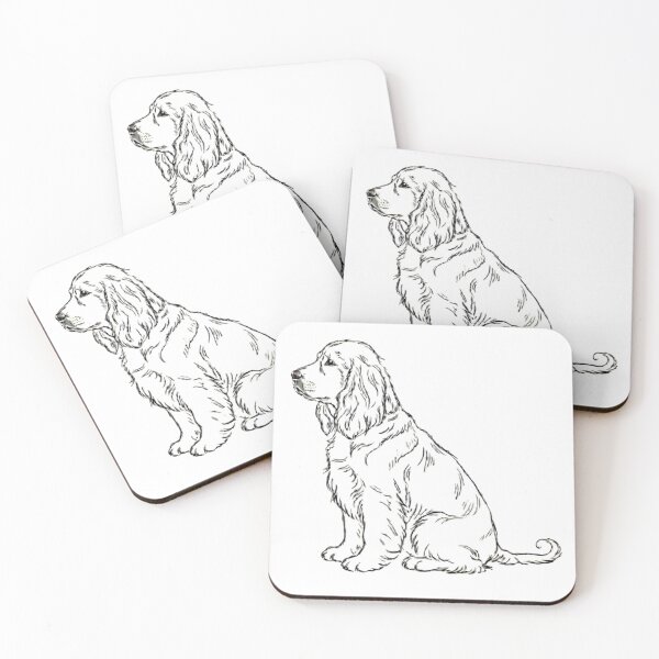 Item preview, Cocker Spaniel Dog Sitting Profile designed and sold by Prints by Mat.