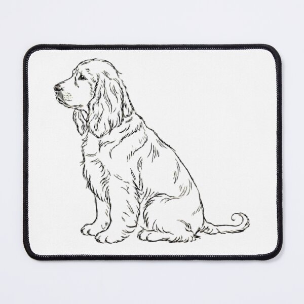 Item preview, Cocker Spaniel Dog Sitting Profile designed and sold by Prints by Mat.