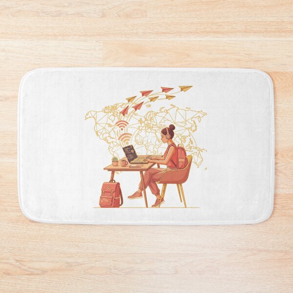 Item preview, Work From Anywhere World Traveler designed and sold by FlamaC.