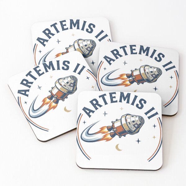 Item preview, Artemis II Orion Spacecraft Retro Moon Mission designed and sold by RedVista.