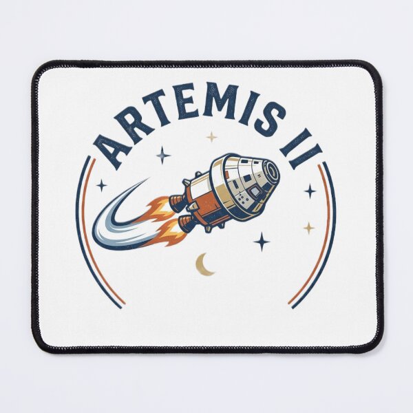 Item preview, Artemis II Orion Spacecraft Retro Moon Mission designed and sold by RedVista.