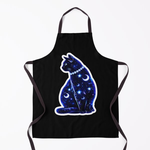 Item preview, Cosmic Black Cat – Galaxy Night Aesthetic Design designed and sold by Serene Whiskers.
