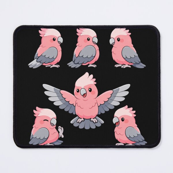 Item preview, Galah Cockatoo Pattern Pink Parrot Funny Birb Doodles T-Shirt, Cute Bird Lover Gift, Aussie Parrot Art Graphic Tee designed and sold by Maravillio.
