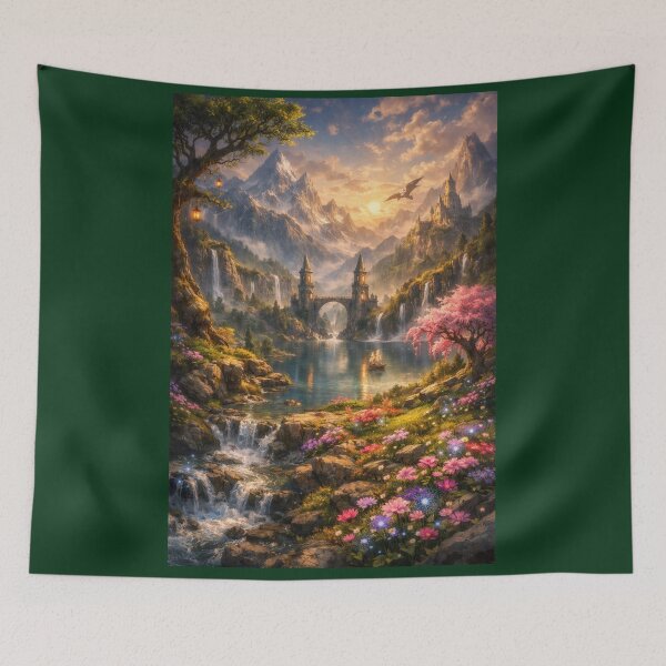 Item preview, Bohemian pattern of wildlife and nature designed and sold by Tordyna.