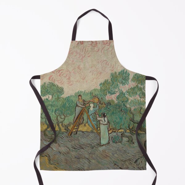 Item preview, Women Picking Olives by Vincent van Gogh: Post Impressionist Art Print designed and sold by artofuniverse.