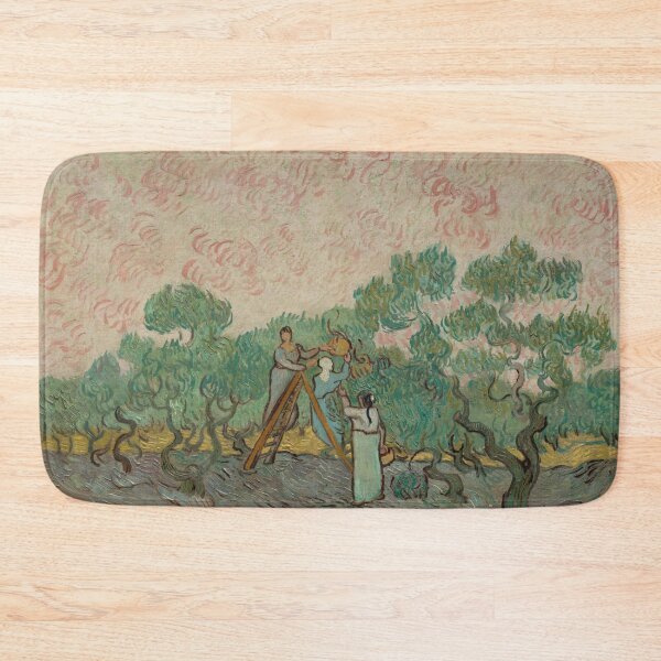 Item preview, Women Picking Olives by Vincent van Gogh: Post Impressionist Art Print designed and sold by artofuniverse.