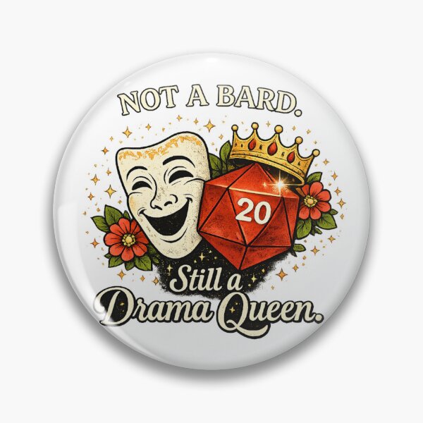 Item preview, Not a Bard Drama Queen designed and sold by Dungeon Wall Design.