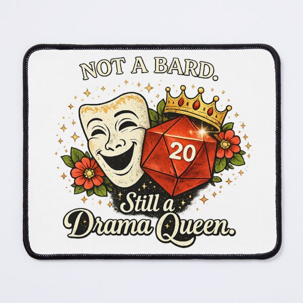 Item preview, Not a Bard Drama Queen designed and sold by Dungeon Wall Design.