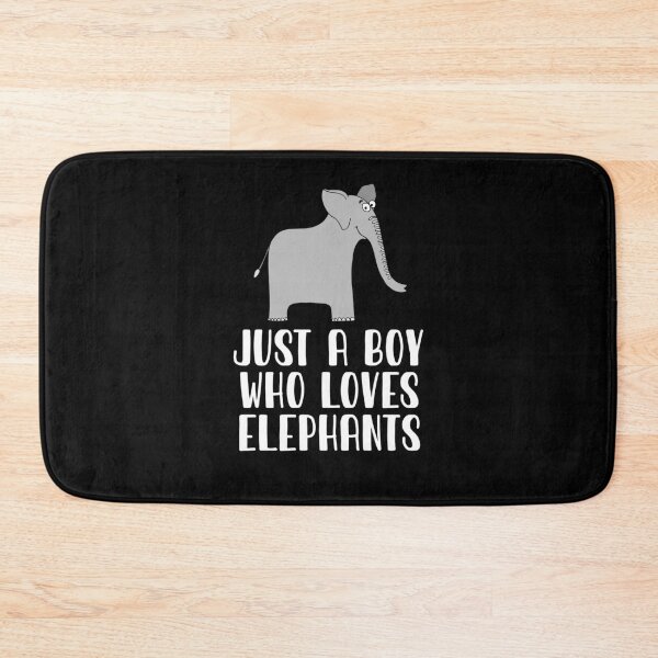 Item preview, Just A Boy Who Loves Elephants designed and sold by CosmoKitsch.