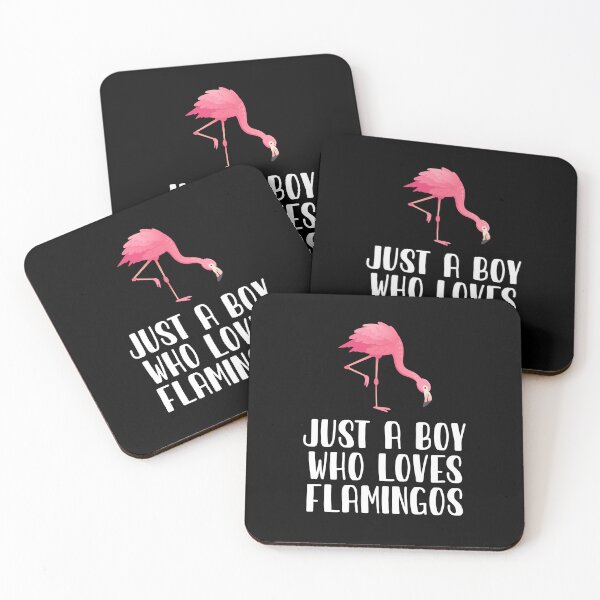 Item preview, Just A Boy Who Loves Flamingos  designed and sold by CosmoKitsch.